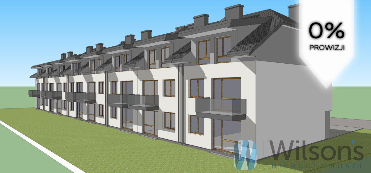 Gotowy parter 3 pokoje 56m2. ogród 61m2,parking x2