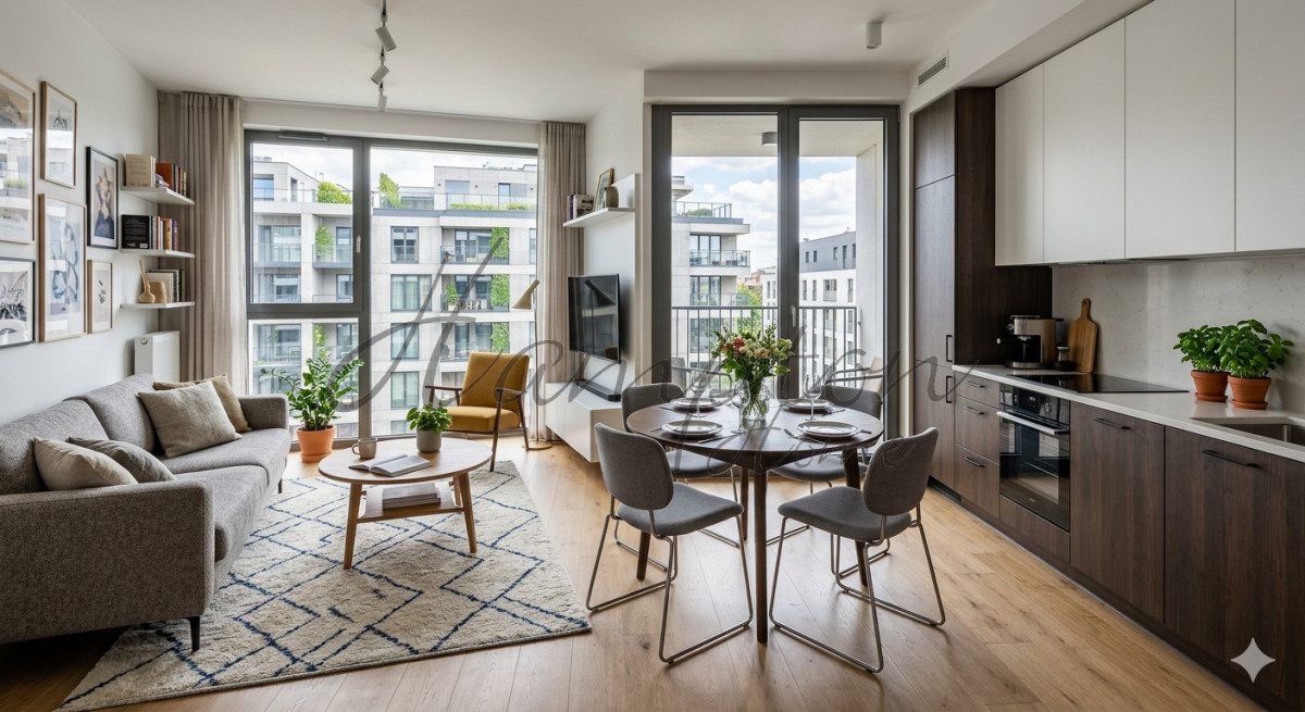 Nowoczesny apartament | 2 pokoje | balkon