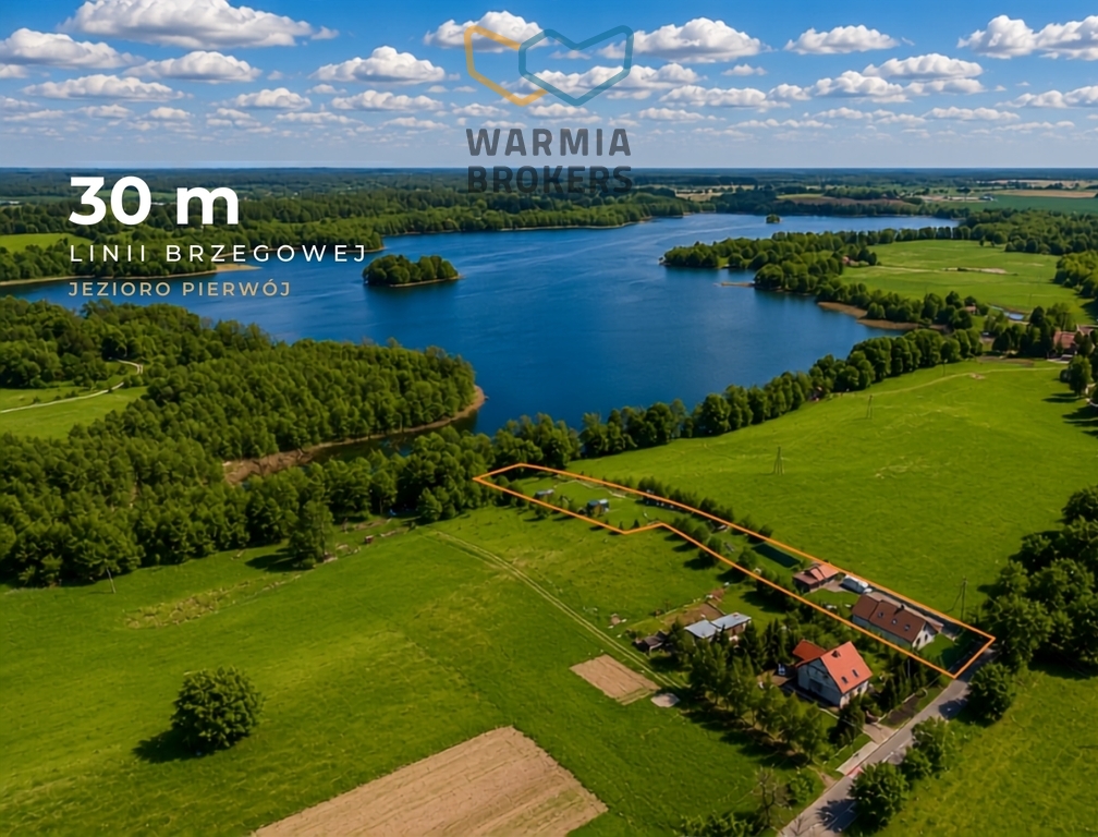 Dom + agroturystyka | linia brzegowa | mazury