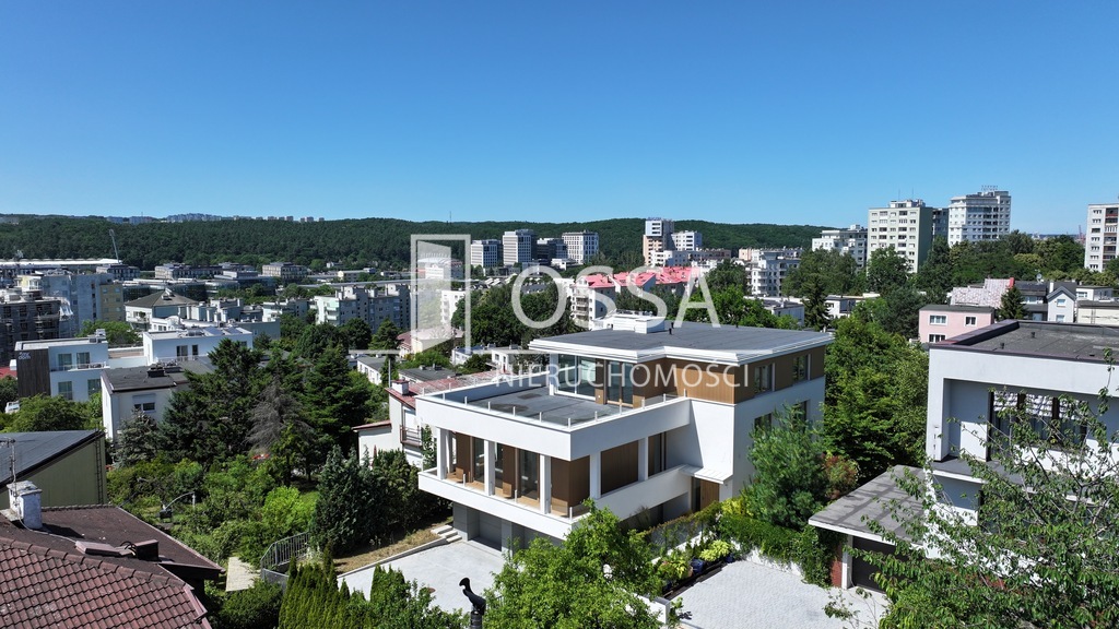 Willa i gdynia i redłowo i panoramiczny widok