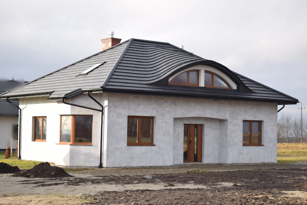 Dom 122m2, stan surowy zamknięty, gmina chmielnik