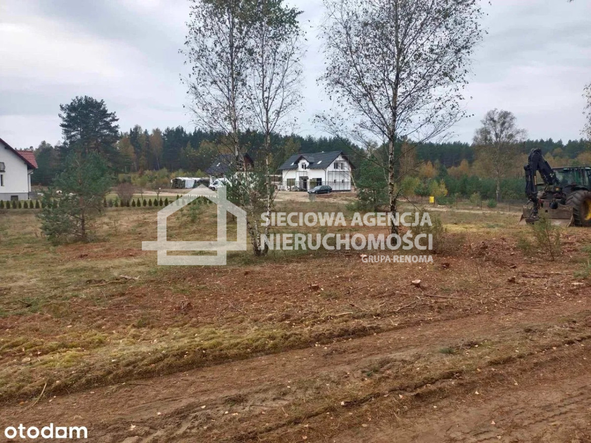 Działka budowlana z lasem niedalek jeziora,przewóz