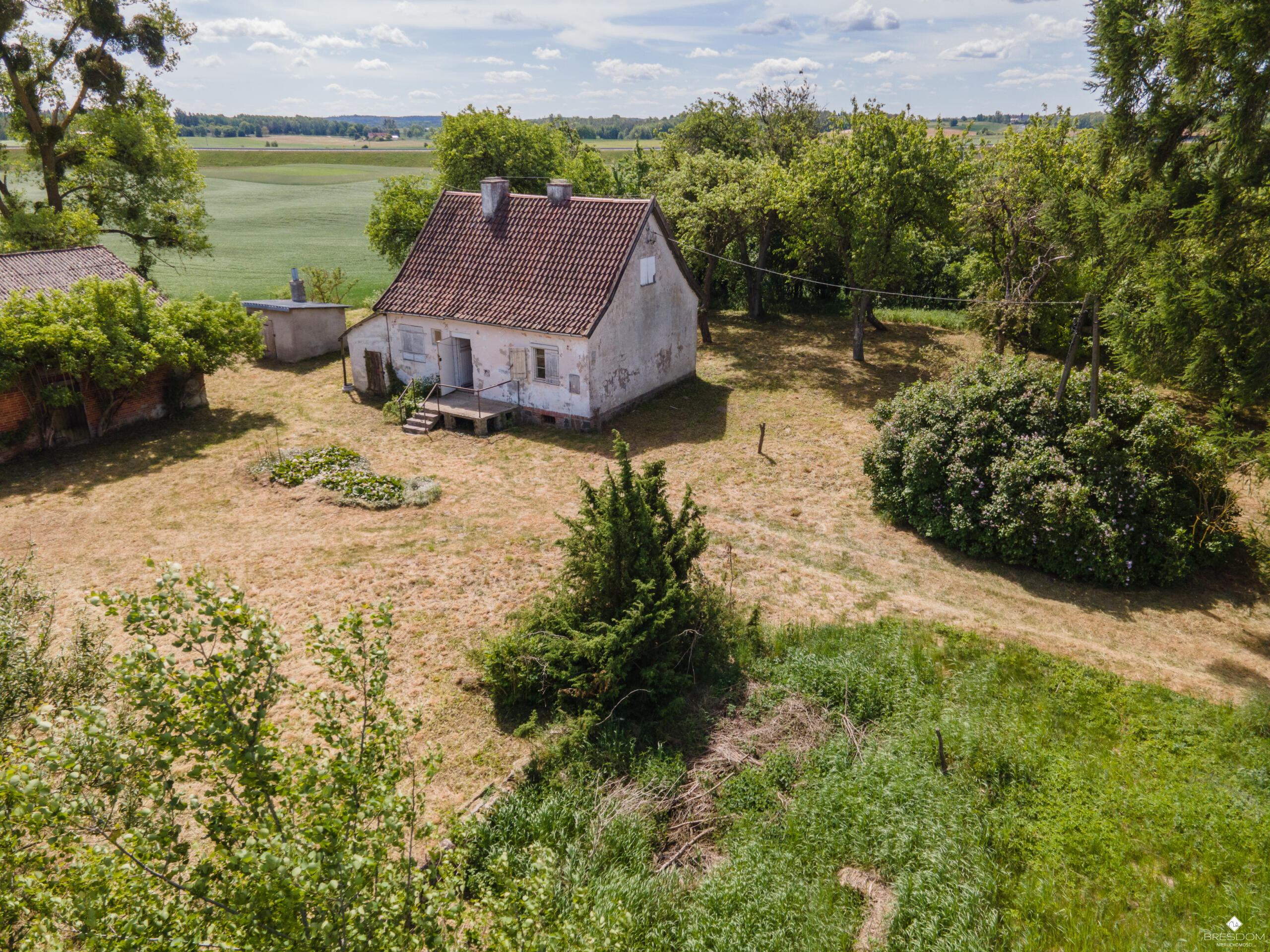 Siedlisko bez sąsiadów | 4400 m² prywatności | stary sad i wędzarnia | rychnowo k. grunwaldu