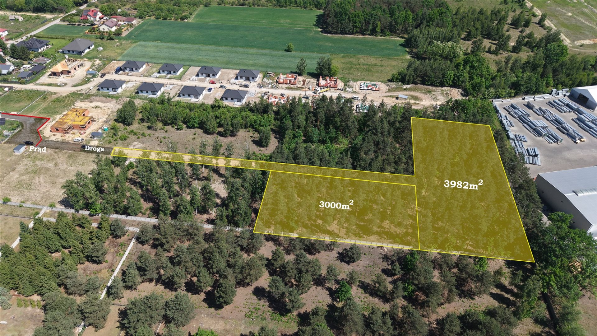 Działka leśna 3000 m² – sochaczew, wypalenisko