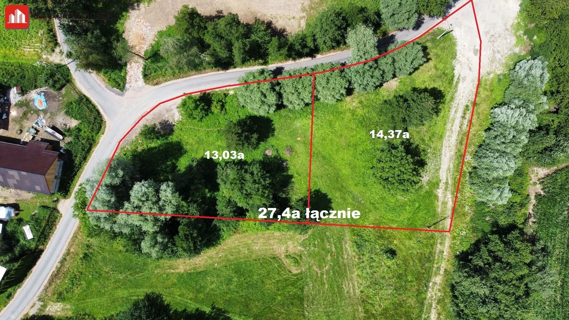 27,4a - media - asfalt - tylko 9km od wieliczki