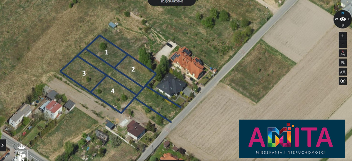 Działka z mpzp pod 4 bliźniaki. pum ok 1799 m2