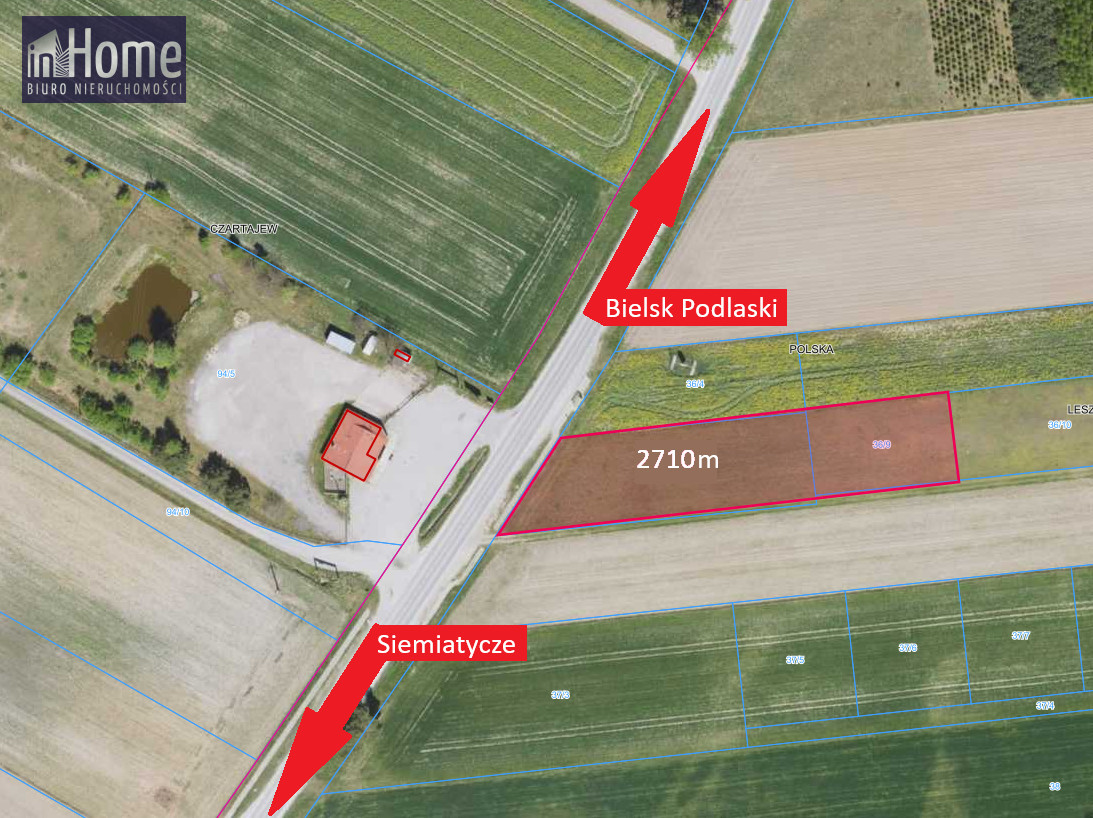 Działka inwestycyjna 2710 m² przy s19 / viacarpati