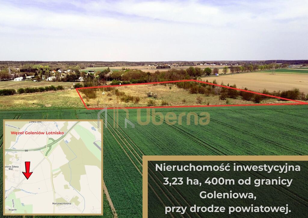 Działki inwestycyjne pod goleniowem