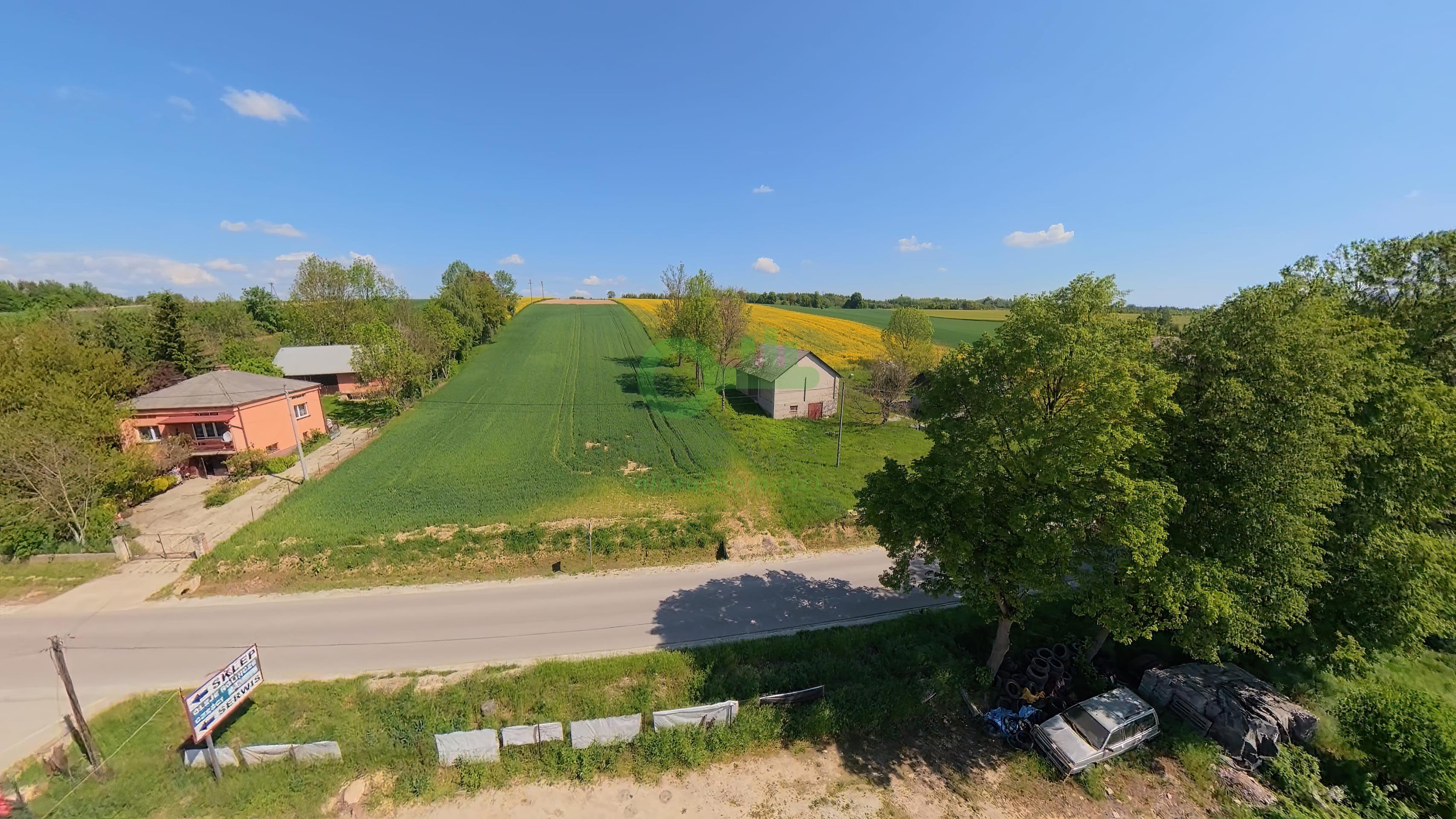 Działka 30ar budowlano-usługowa, 1,42 ha rolna