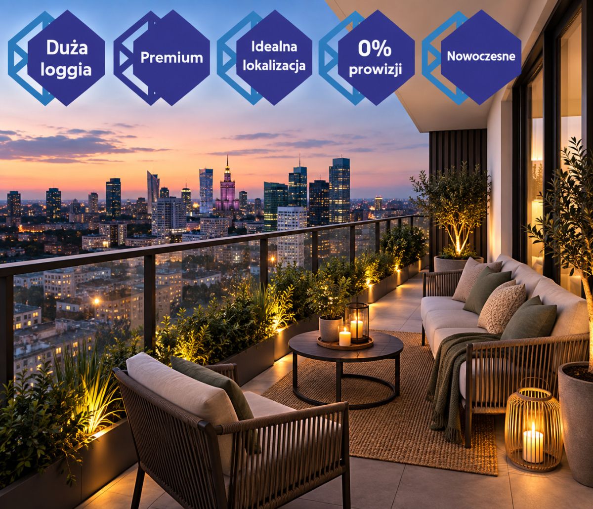 ✨16piętro✨️panorama warszawy✨smarthome✨loggia 35m✨