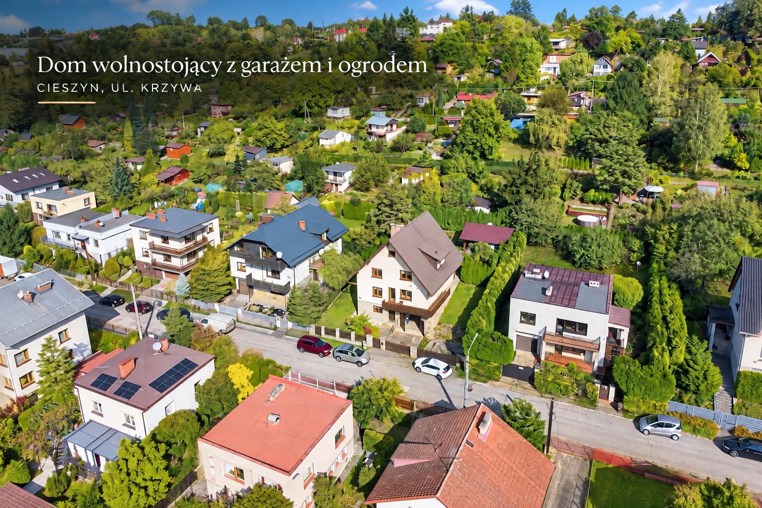 Dom wolnostojący z garażem i ogrodem – cieszyn, ul. krzywa