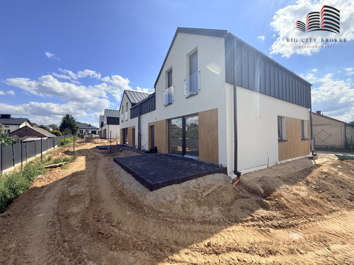Nowoczesny bliźniak 128 m² | działka 450 m²