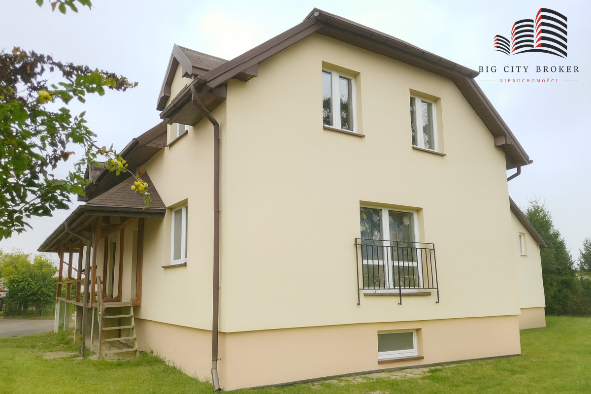Połówka bliźniaka, stan surowy, działka 4,5 ar