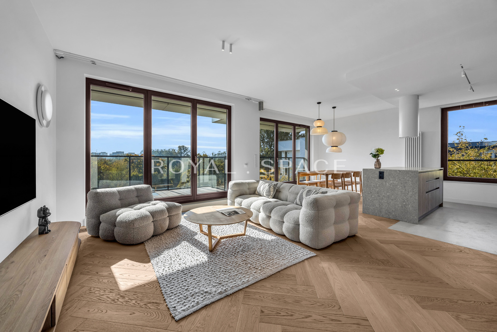 Luksusowy apartament z tarasem i widokiem na park