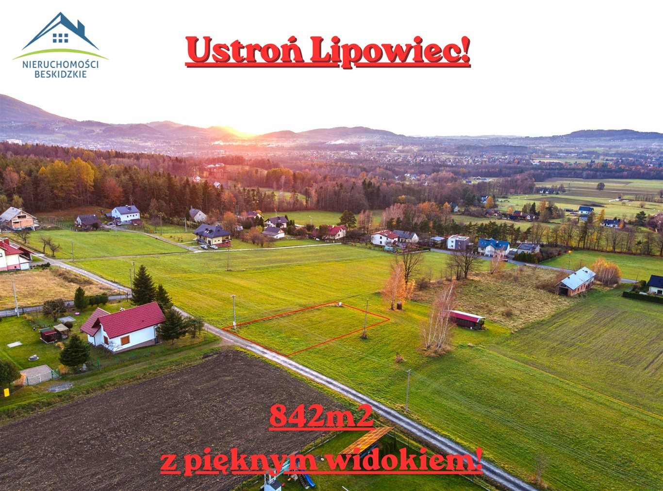 Widokowa działka - ustroń lipowiec