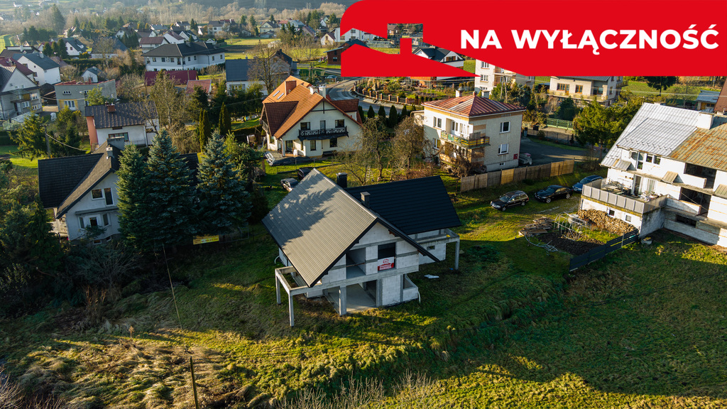 Dom tuchów, 158 m² stan surowy otwarty. okazja!