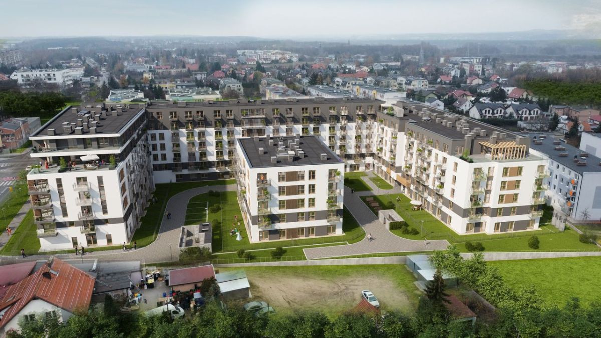 Balkon | zieleń za oknem | blisko pętli