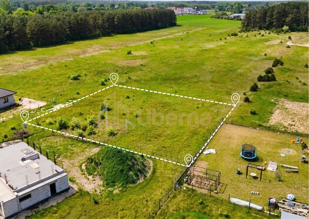 Działka 1506 m2 białuń, ul. jarzębinowa - mpzp