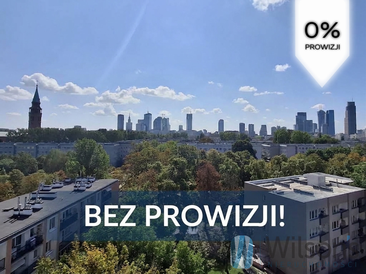 2 pokoje z panoramą warszawy i klimatyzacją