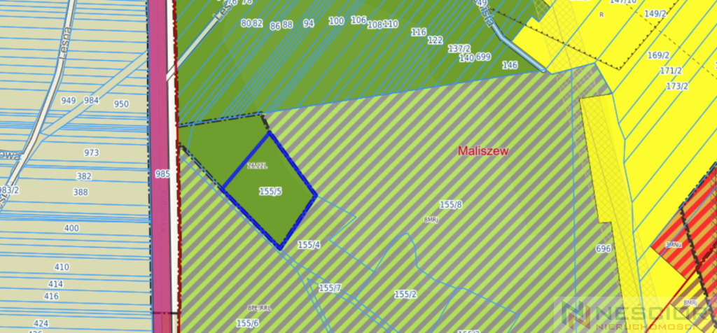 Działka leśna 5200 m² – maliszew