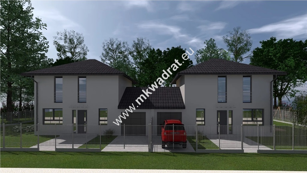 Nowy bliźniak 122 m grądy k/leszna