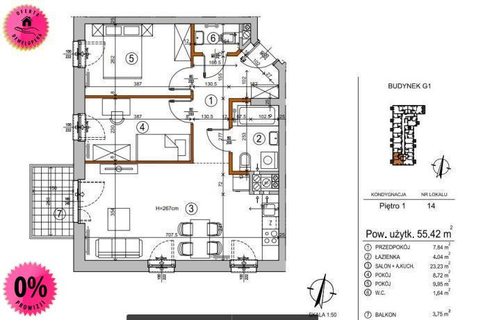 3 pok ood dewelopera bez prowizji 55 m2 rembertów