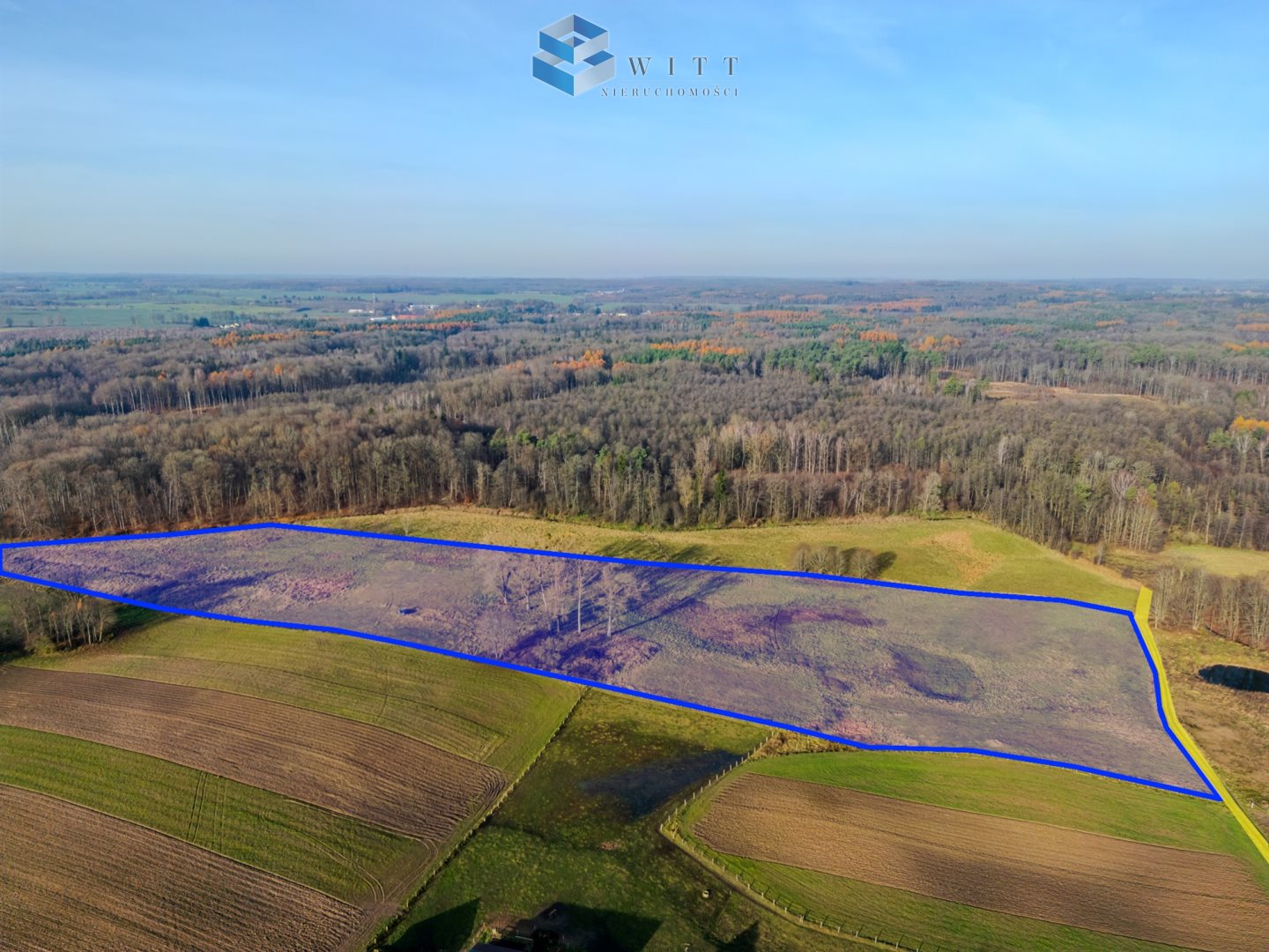 Jędrychówko|5,34 ha|warunki zabudowy|rzeka i las