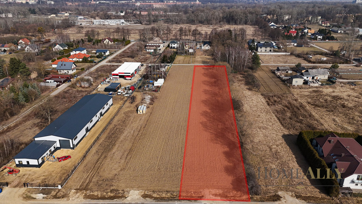 Działka 4200 m2 usługowo-mieszkanowa przy s7 kazuń