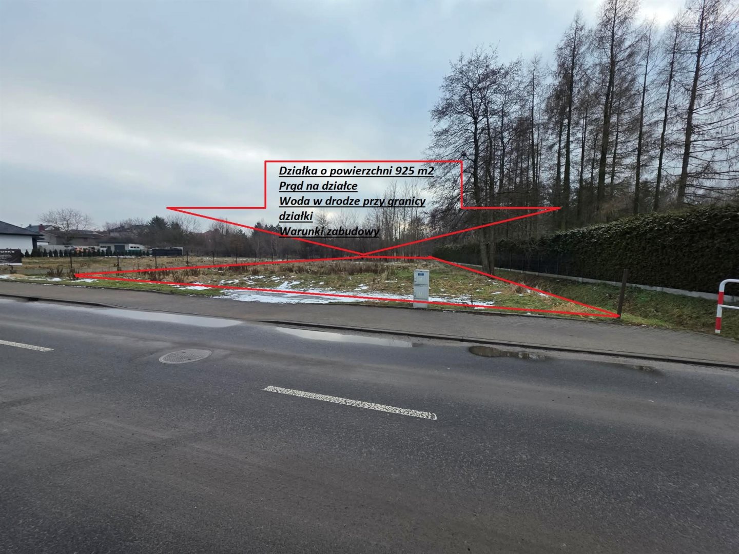 Działka z prądem i wz zd wola ul: prosta