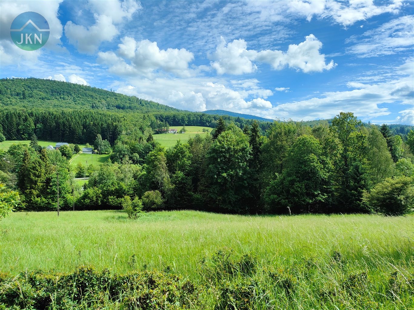 Działka mnu- 4674 m², widok beskid, lachowice