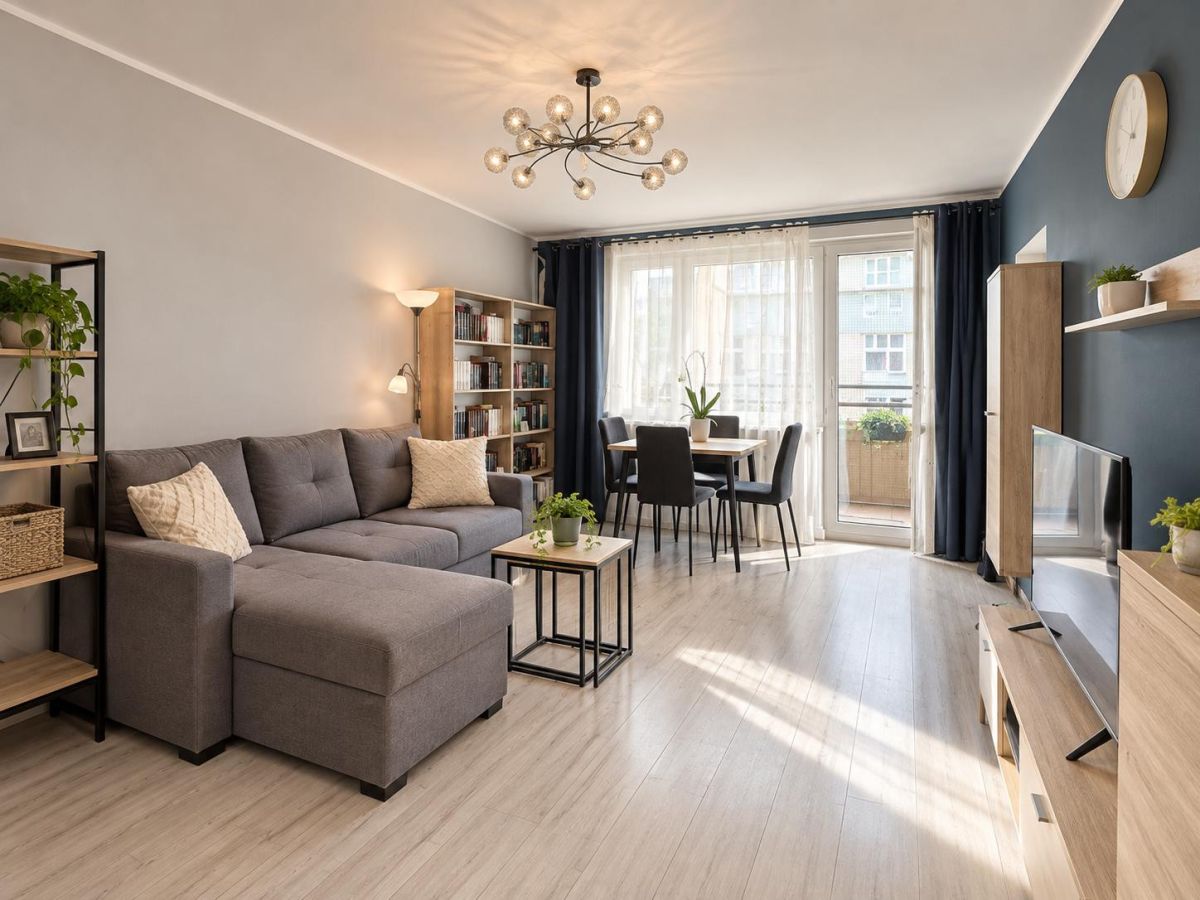 37,82 m² komfortowej przestrzeni z dużą loggią