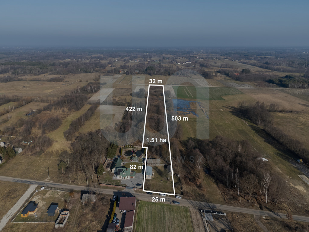Siedlisko/budowlana/pod warszawą/łąki/1,5 ha/