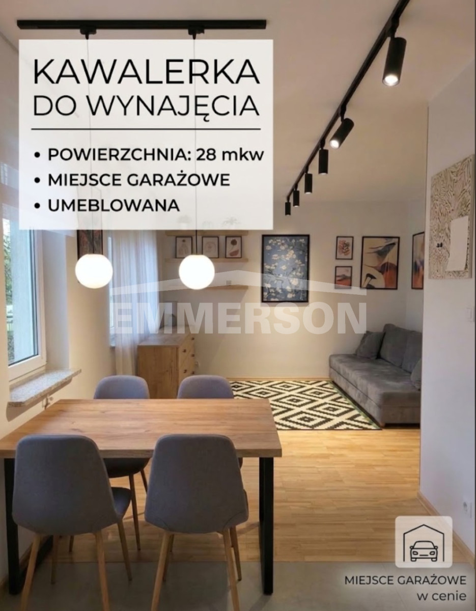 Kawalerka 28 m² | bielany | garaż | osiedle strzeż