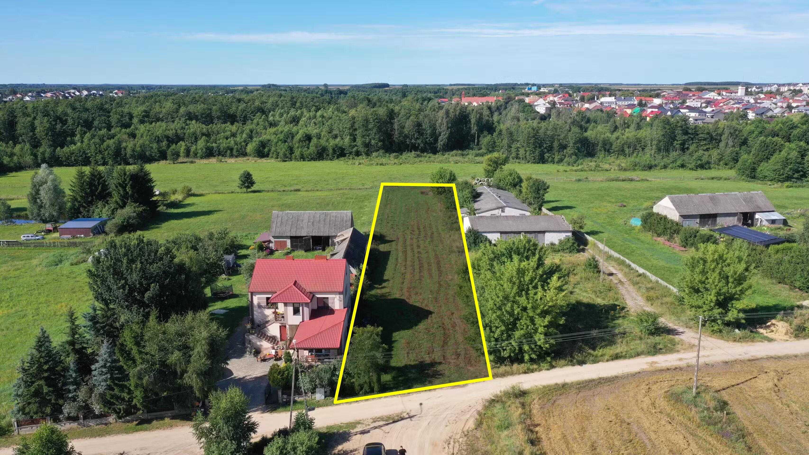 Działka 2363 m² w kolnie z warunkami zabudowy – ul. łąkowa