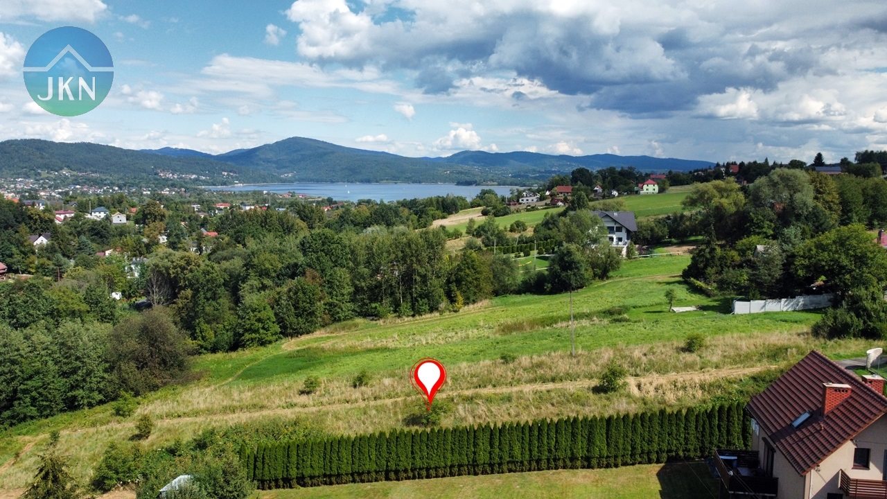 Działki mnu, widok na jezioro żywieckie, 2124 m²