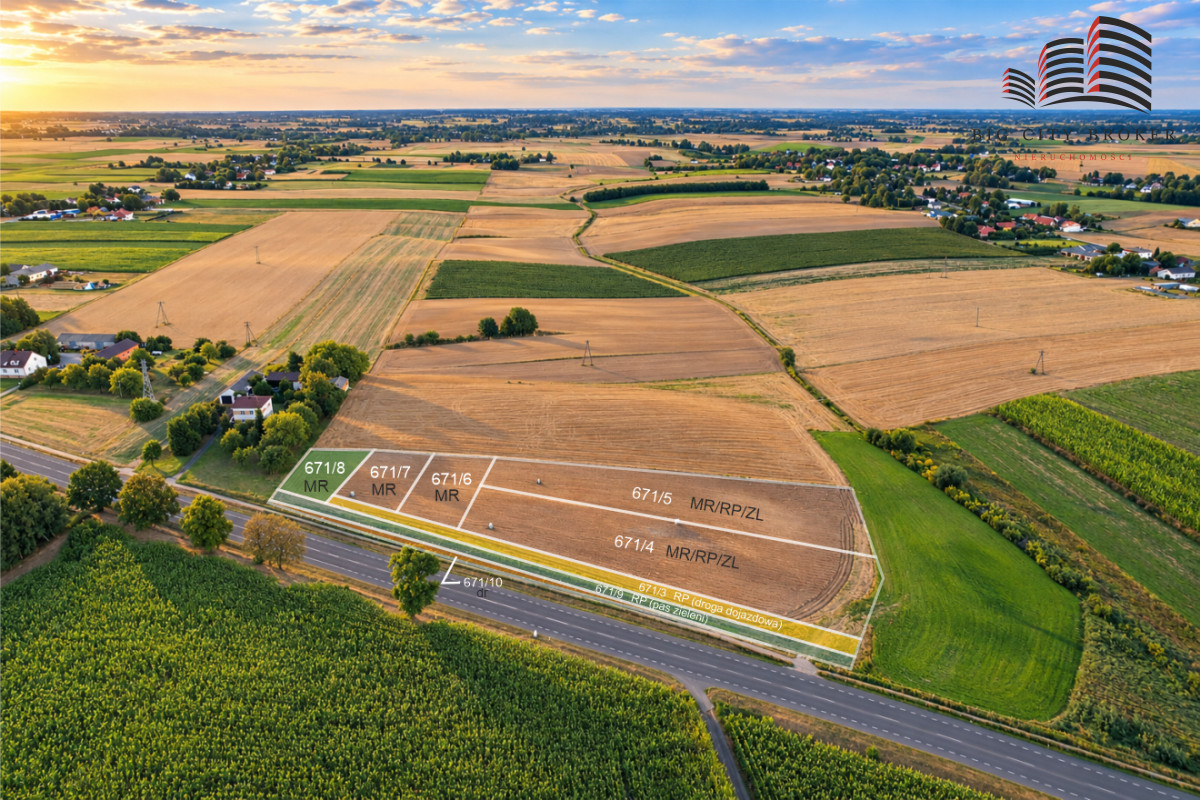 Działka budowlano-usługowa 1001 m² | bogucin