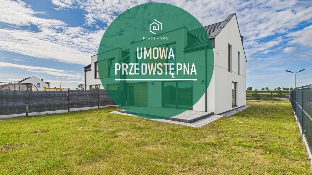 Nowy bliźniak 157 m² z dużym ogrodem