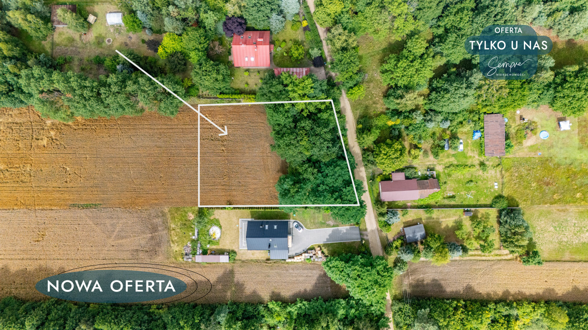 Działka budowlana 1623 m2 w pięknej okolicy