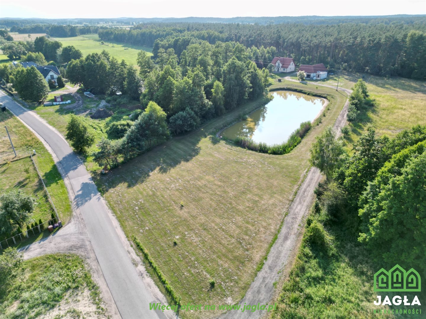 Posiadłość 200m2 z własnym stawem i linią lasu 1ha