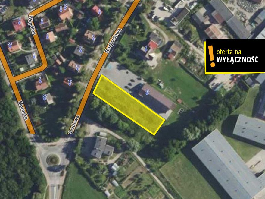 Działka dla inwestora pod mini park handlowy