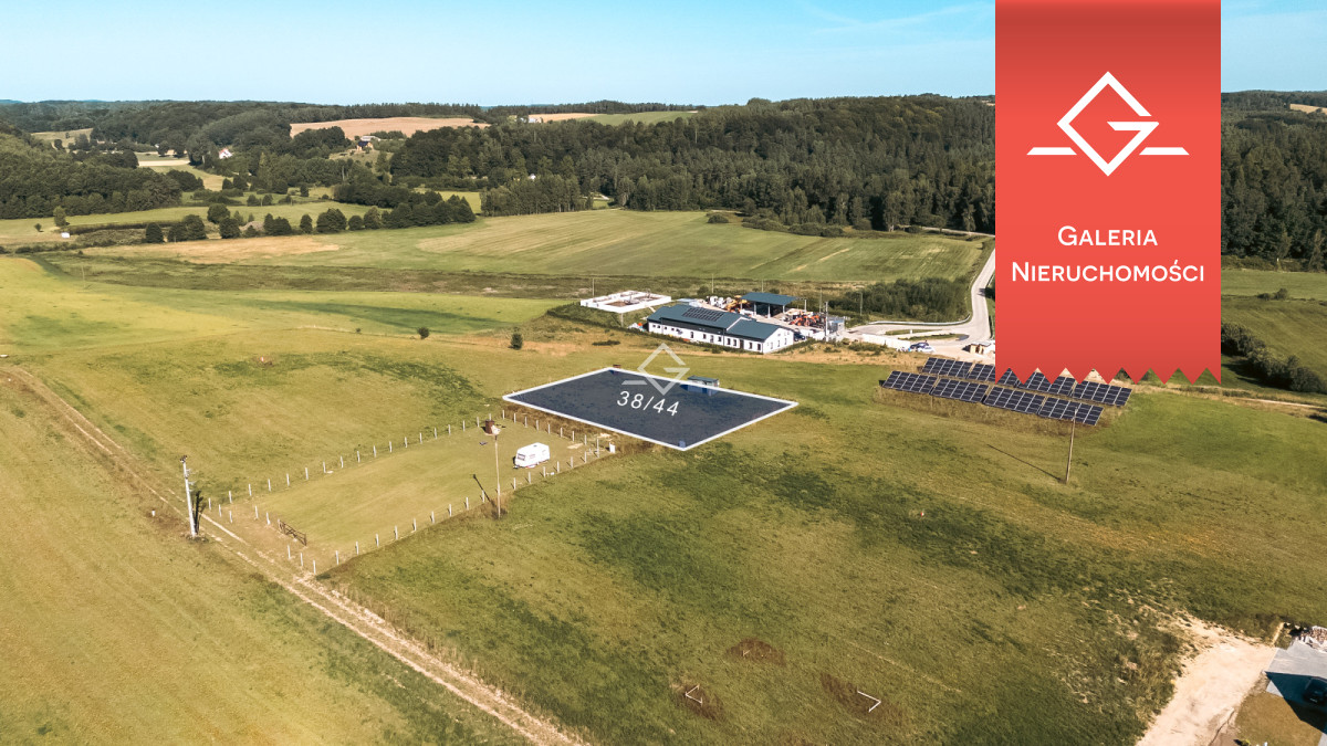 Działka budowlana 1034 m² | media | projekt domu