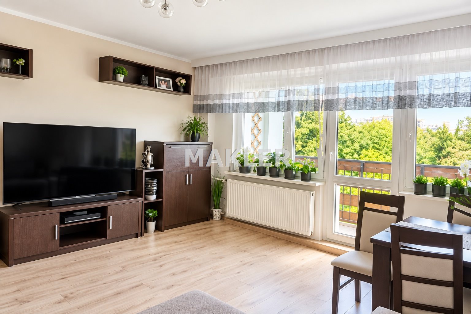 Mieszkanie na fordonie z dużą loggią