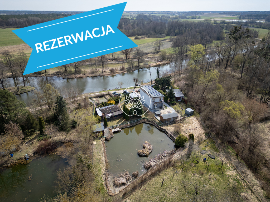 Oaza spokoju: działka ze stawem przy kanale!