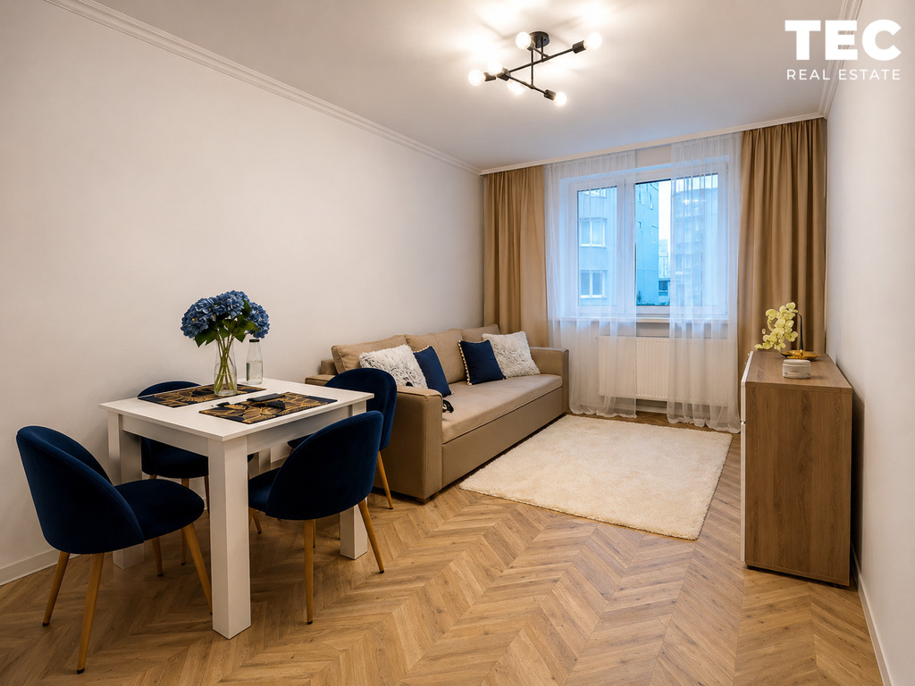2 pokoje/43 m²  broniewskiego/parter po remoncie