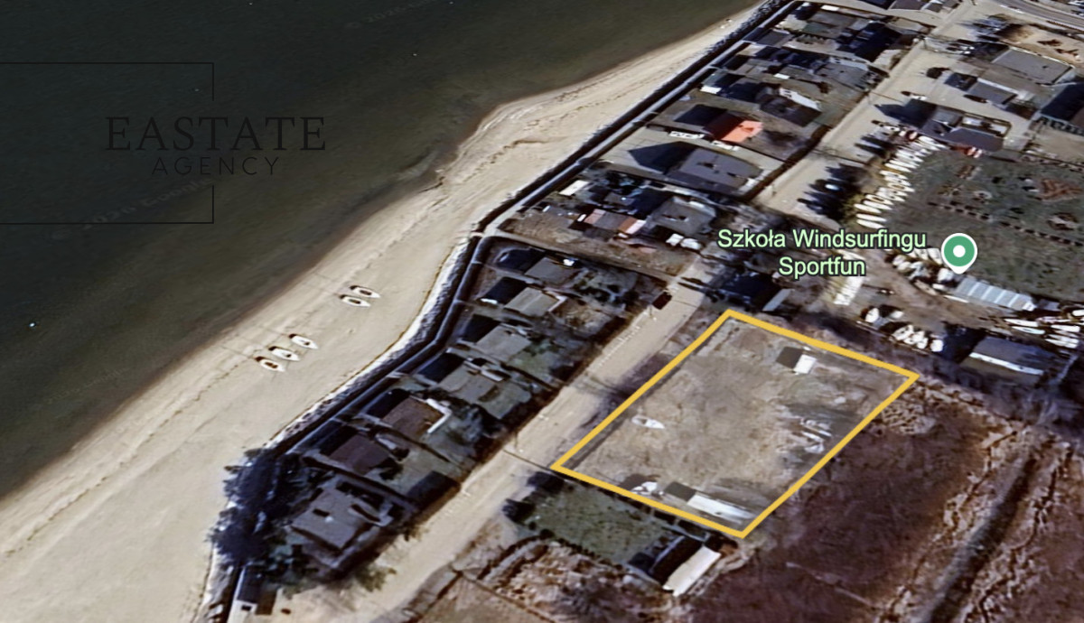 Działka inwestycyjna, 80 m od plaży