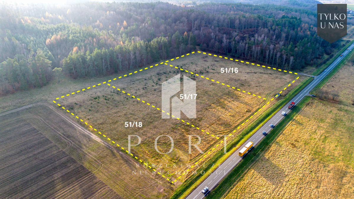 Działka przemysłowa z mpzp - 200m od zjazdu tk!