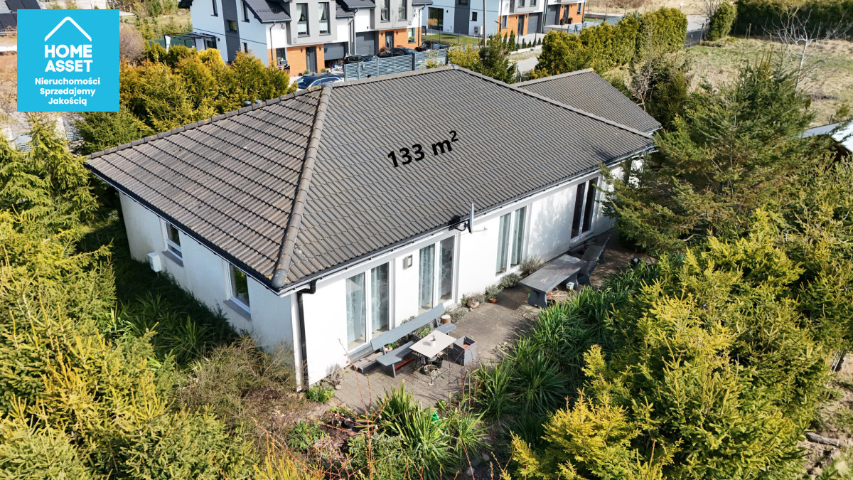 Dom 133m2 boho-azyl w zbychowie 1513m2 działka