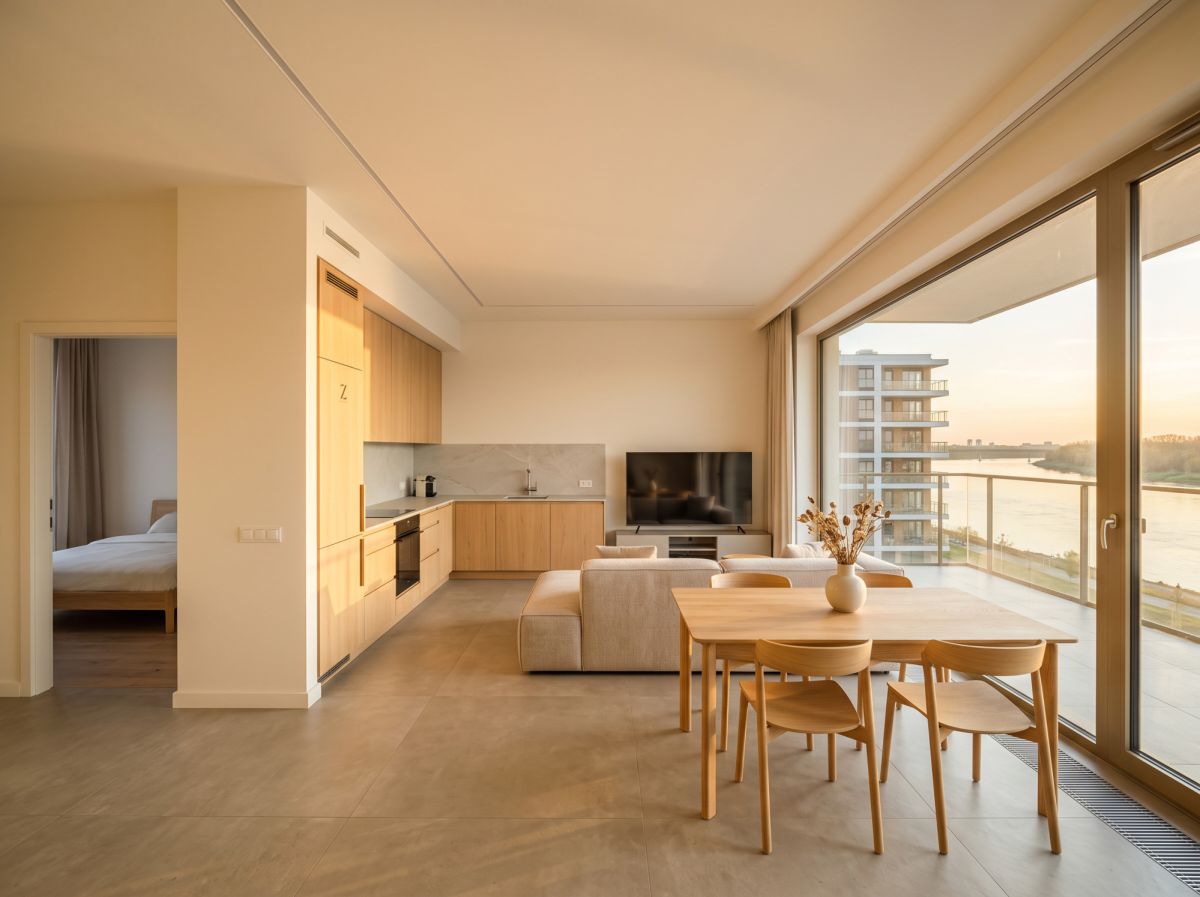 Premium nad rzeką! duży balkon z widokiem | 20/80