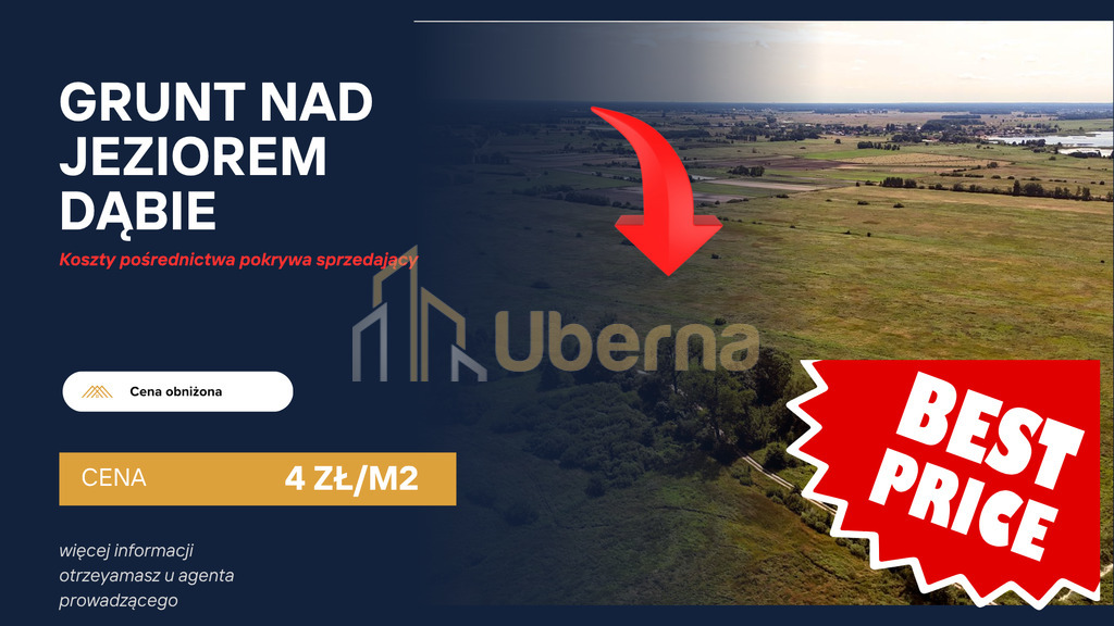 Działka rolna niezabudowana nad jeziorem