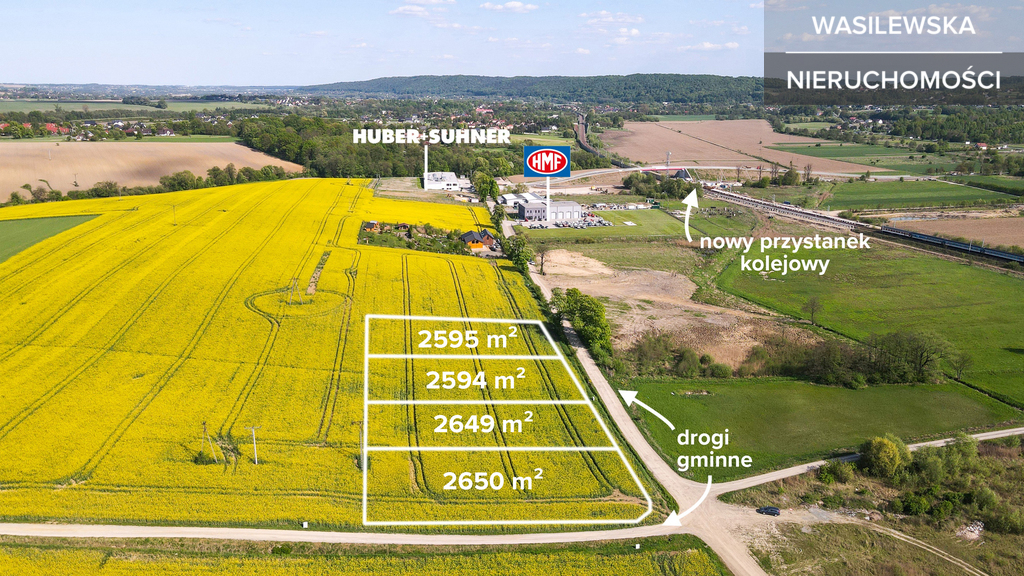 26,5 a-1 ha/mpzp pod usługi/600 m od pkp pisary